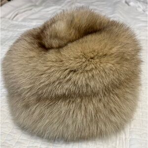 Almar, vintage fur pillbox hat. Not sure what kind of fur.